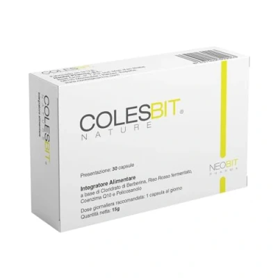 Imagen de COLESBIT Pastillas para Control Colesterol y Trigliceridos/Levadura de Arroz Rojo (Colesterol) + Berberina Coenzima q10 Reduce la Tension Arterial 30 caps