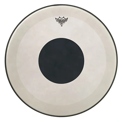 Imagen de Remo Powerstroke 3 Coated Bass Drum Head with Black Dot 20&quot;P3 1120 10
