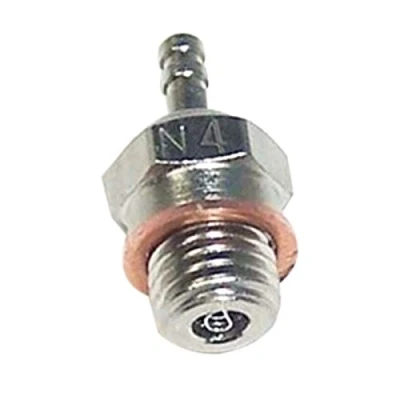 Imagen de BABOS Bujía caliente N4 para 70117 1/10 1/8 RC Truck Nitro Engine Parts