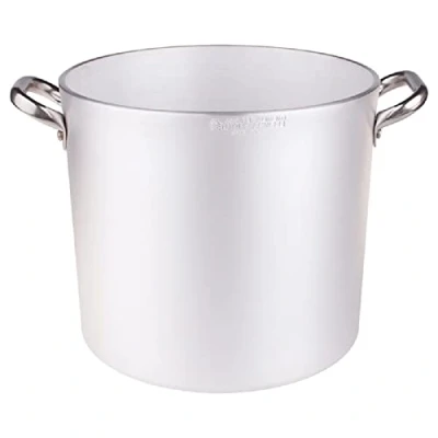 Imagen de Sartenes Agnelli Pan de Aluminio, 5 mm Espesor, con 2 Asas Acero Inoxidable, 6 litros, Plata