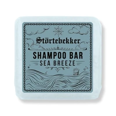 Imagen de Störtebekker® Premium Champú sólido Sea Breeze (1 pc.) vegano hecho a mano para hombre y mujer cuidado de ducha perfumado la piel el cabello hidratante