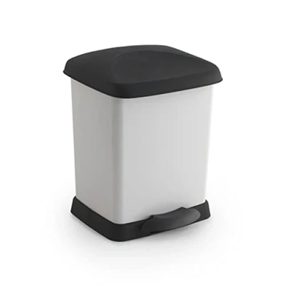 Imagen de CUBO DE BASURA CON PEDAL 22L PAPELERA PARA RECICLAJE O RESIDUOS