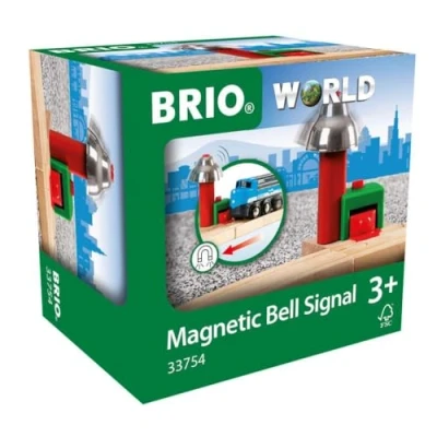 Imagen de BRIO WORLD Timbre de campana magnético, Accesorios para Circuito Tren BRIO, Edad 3+ Años