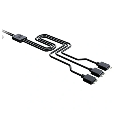 Imagen de Cooler Master Cable Divisor ARGB 1 a 3, Conector LED de 3 Pines, 50 cm