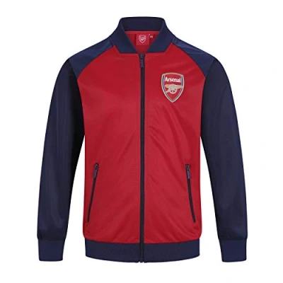 Imagen de Arsenal FC Chaqueta de Entrenamiento Oficial para niño Estilo Retro Rojo/Azul Marino 12 13 años