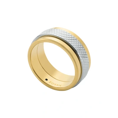 Imagen de Fossil KNOX Anillo, Hombre, Talla: 64, Silver coloured gold
