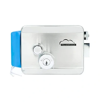 Imagen de SilverCloud PNI SCYE910 Candado eléctrico, 12 V, Níquel Satinado