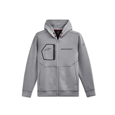 Imagen de Alpinestars, Convex Tech Fleece, Sudadera con Capucha Y Cremallera, Brezo Gris, S, Hombre