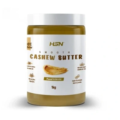 Imagen de HSN Crema de Anacardo 1 Kg Mantequilla Anacardos tostados Textura Suave y Cremosa 100% Natural, 0% Aditivos Sin grasa palma ni sal, azúcares añadidos