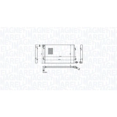 Imagen de MAGNETI MARELLI 350213218100 Radiador, refrigeración del motor para vehículos con caja de cambios manual 648 408 32 Aletas soldadas