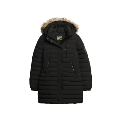 Imagen de Superdry FUJI Hooded MID Length Puffer Abrigo de invierno, Mujer, Talla: 38, Black