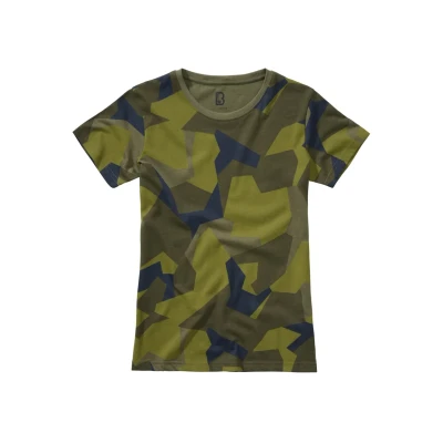 Imagen de Brandit Camiseta estampada, Mujer, Talla: XXL, Swedish camo
