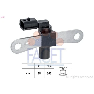 Imagen de FACET 9.0659 Sensor de Cigueñal Made in Italy OE Equivalent DACIA: LOGAN I Berlina, Sandero 2, I, RENAULT: 1, / Stepway 2