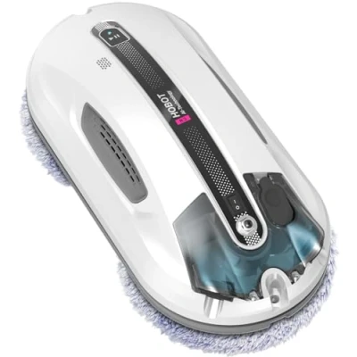 Imagen de SMARTBOT Robot Limpiacristales Bajo Consumo de Corriente (80W) eléctrico 3 años garantía 12 Trapos Microfibra Sistema Navegación y Anticaída HOBOT R3