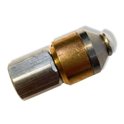 Imagen de Boquilla de limpieza tuberías giratoria para Kärcher Kränzle WAP Alto, etc. 1/8 pulgadas IG, máx. 250 bar, efecto muy fuerte, diferentes tamaños (070)