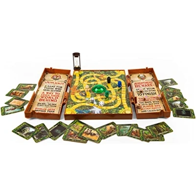 Imagen de Spin Master Juego de Mesa Jumanji con Centro Video para familias y niños Mayores 8 años, Multicolor, Talla única (6061778) Versión en Inglés