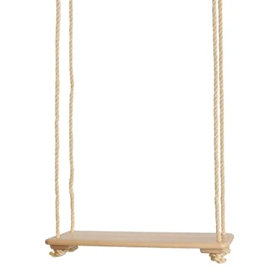 Imagen de GICO Columpio de Tabla, Familiar Madera con Asiento Extra Grande, Altura Regulable, Capacidad Carga 90 kg, Calidad emwe 2447
