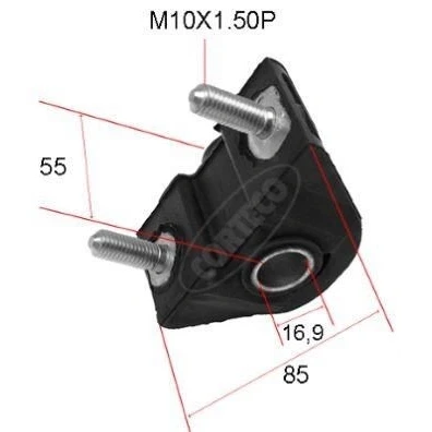 Imagen de CORTECO 80000955 Silentblock Brazo de Suspension Eje delantero CITROËN: Saxo Hatchback, AX, PEUGEOT: 106 II I Hatchback