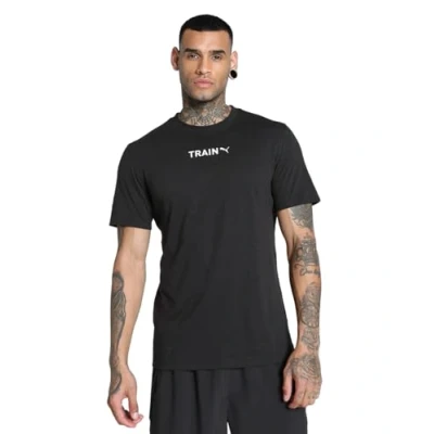 Imagen de Puma MENS Train Graphic TEE Camiseta estampada, Hombre, Talla: XXL, Black