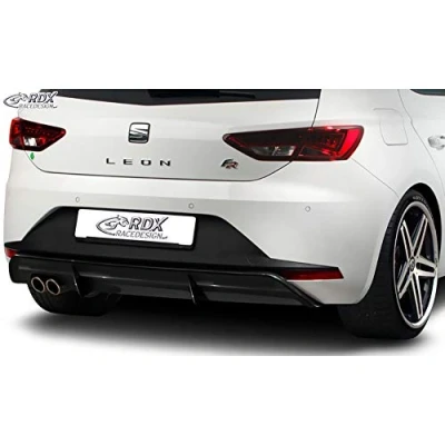 Imagen de RDX Racedesign Faldón trasero &#039;Diffusor&#039; compatible con Seat Leon 5F FR SC/5 puertas 2013 2017 excl. ST/Cupra (ABS Negro Brillante)