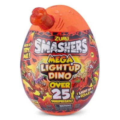 Imagen de ZURU, Jurassic World SMASHERS Mega Light UP Dino Huevo Gigante Sorpresa Dinosaurios 7474