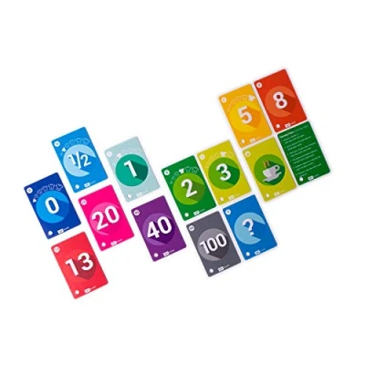 Imagen de PATboard Planning Poker Cards Juego de 4 barajas Papelería para Scrum ágil Tarjetas Fibonacci estimación