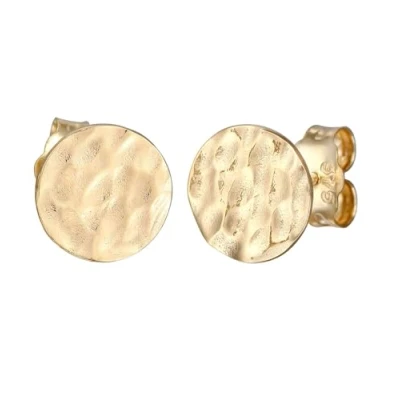 Imagen de Kuzzoi Pendientes para hombre (7,5 mm), de Oro amarillo 375, con placas, hombre,