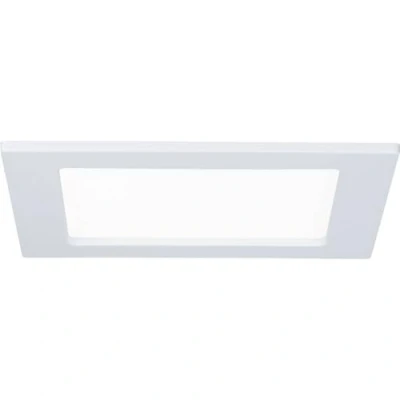 Imagen de Paulmann 92068 panel empotrable LED, plafón cuadrado 12 W luz 2700 K blanco cálido, LED IP44 resistente a salpicaduras de agua, con fuente incluida