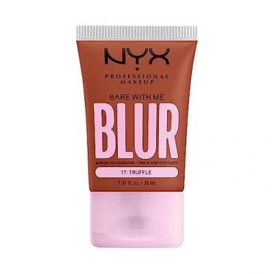 Imagen de NYX Professional Makeup Bare with Me Blur Skin Tint, Base de maquillaje difuminadora, Hidratación hasta 12H, Acabado Mate, Tono: Truffle