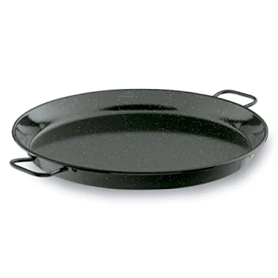 Imagen de Lacor 60186 Paellera Hierro Smalt, Mini Paellera, Sartén para Paellas, Ideal Presentar, Servir y Cocinar, Cubierta con Acero Esmaltado, Ø36 cm