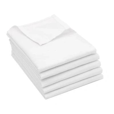 Imagen de ZOLLNER Juego de 5 paños Cocina algodón en 50x70 cm superabsorbentes y robustos Lavables hasta 60C Blanco Calidad hostelería Certificado Oeko Tex®