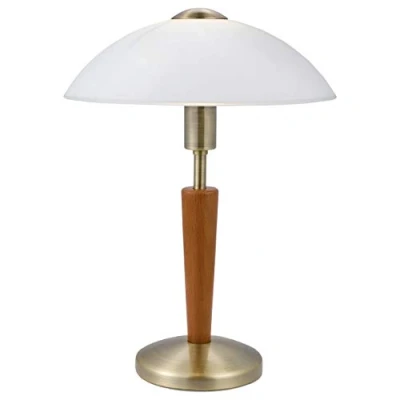Imagen de Eglo lámpara de techo Troy 3, colgante 1 bombilla, materiaL acero, color níquel mate, cristaL blanco satinado, zócalo E27, diámetro 10,5 cm