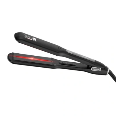 Imagen de GAMMA+ Plancha de Cabello Profesional Vibratoria Infrarrojos Glory iV, Matrices Extra Grandes Cerámica y Turmalina, Temperatura 150 230C, Apagado Automático, Calentamiento Rápido.