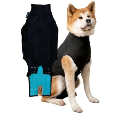 Imagen de Suitical Recovery Suit Perro, L, Negro