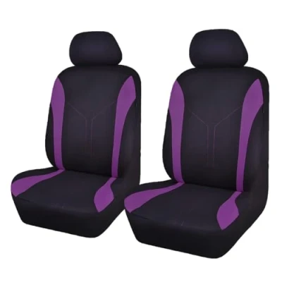 Imagen de HALOUJQK Fundas de Asiento Delantero Coche para Mitsubishi ASX 2015 2020, Asientos Delanteros y Reposacabezas Coche, Accesorios Interiores,A Purple