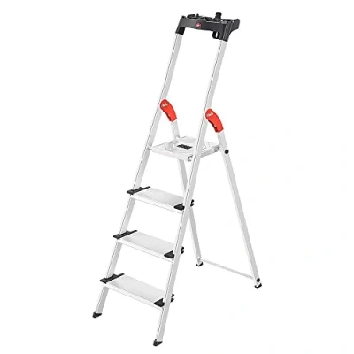 Imagen de Hailo XXL Easyclix Escalera de tijera (aluminio, 4 peldaños)