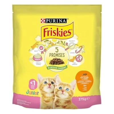 Imagen de Friskies 375 gr. secco junior pollo latte verdure cibo per gatti