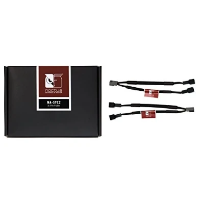 Imagen de Noctua NA SYC2, Cables con Forma de y 3 Pines para Ventiladores PC (Negro)