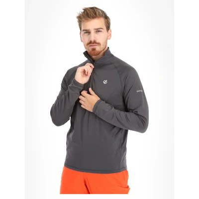 Imagen de Dare 2b Fuse Up II Core Stretch Lightweight Quick Drying Half Length Inner Zip Chin Guard Capa Intermedia elástica, Hombre, Gris, 3XL