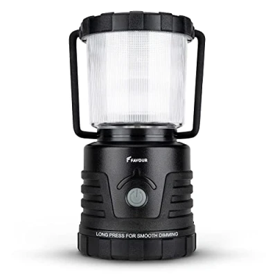 Imagen de Lampara Camping LED Alta Potencia 1105 lumenes Linterna Impermeable y Robusta IP64 Modos de Iluminación regulable, Modo Luz Vela Farol a pilas, Carpa 360 Grados