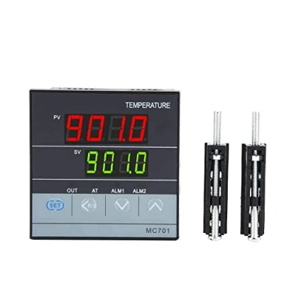 Imagen de Controlador de Temperatura MC701, PID Digital Tipo K PT100 Entrada Sensor Relé Salida SSR