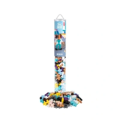 Imagen de PLUS Tubo de 100 Piezas Doctor Juego construcción para niños a Partir 3 años PP4295