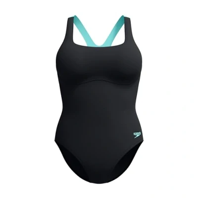 Imagen de Speedo Womens FLEX BAND Swimsuit WITH Built IN SWIM BRA Bañador, Mujer, Talla: 40, Anthracite