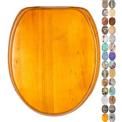 Imagen de Sanilo Tapa de inodoro, gran selección atractivos asientos para WC madera y duradera (Wood)