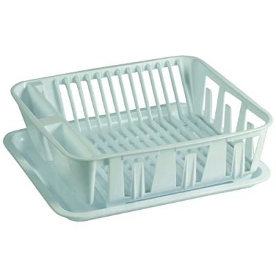 Imagen de Denox 1 Escurreplatos con bandeja, color blanco, DEN248