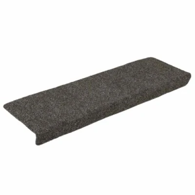 Imagen de vidaXL Alfombrilla de Escaleras 15 uds, Esteras Peldaños, Alfombrillas Protección Escaleras, Escalón, Punzonada Gris Antracita