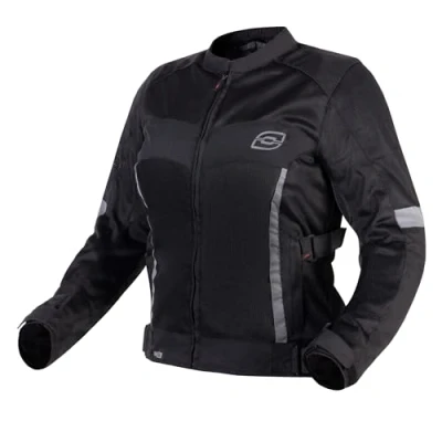 Imagen de OZONE Moto Dart Lady Chaqueta de Mujer Textil Protectores Codos y Hombros Paneles Ventilación Malla Elementos Reflectantes