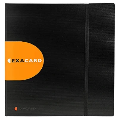 Imagen de Exacompta 75234E Porta tarjetas de visita, color negro