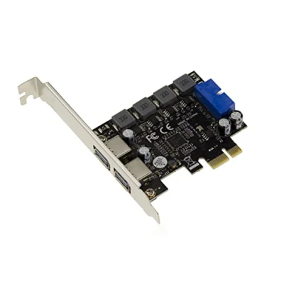 Imagen de KALEA INFORMATIQUE Tarjeta PCI EXPRESS PCIe USB 3.0 con 2 puertos externos 5G tipo A y internos en conector USB3 de 19 pines. AUTOALIMENTADA, chipset NEC D720201