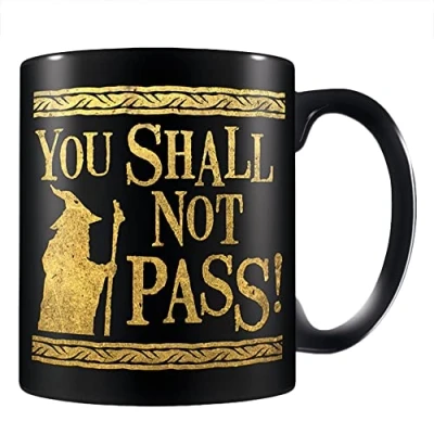 Imagen de Pyramid International Taza de cerámica Señores los anillos You shall not pass 315 ml Idea regalo cumpleaños Licencia oficial